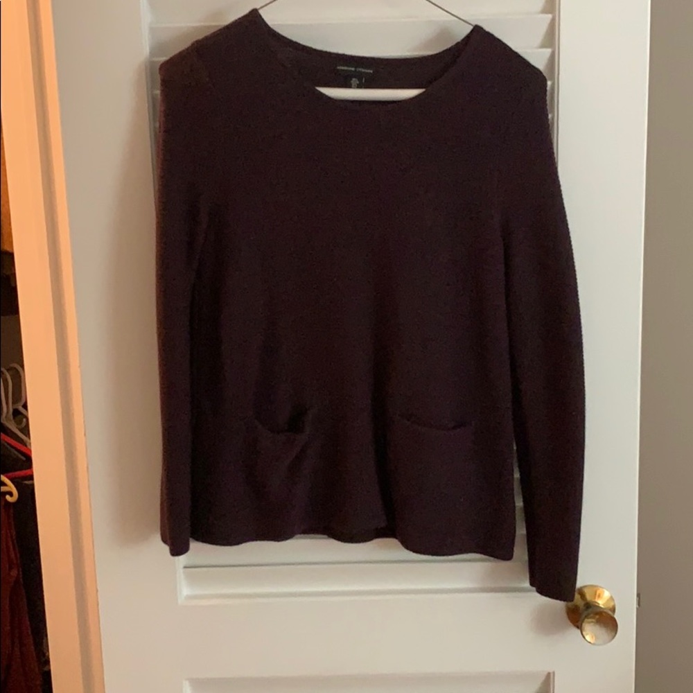 Adrienne Vittadini Deep Purple Knit Sweater